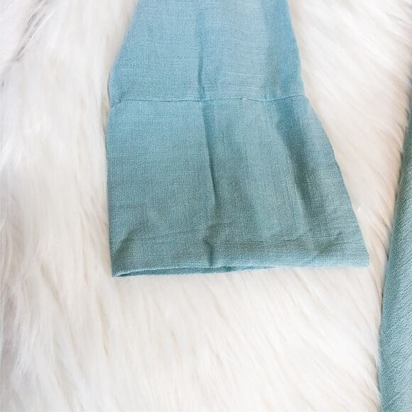 Free People Clear Skies Tunic Mint Green Bell Sleeves Cold Shoulders NWT Size S - Picture 6 of 8